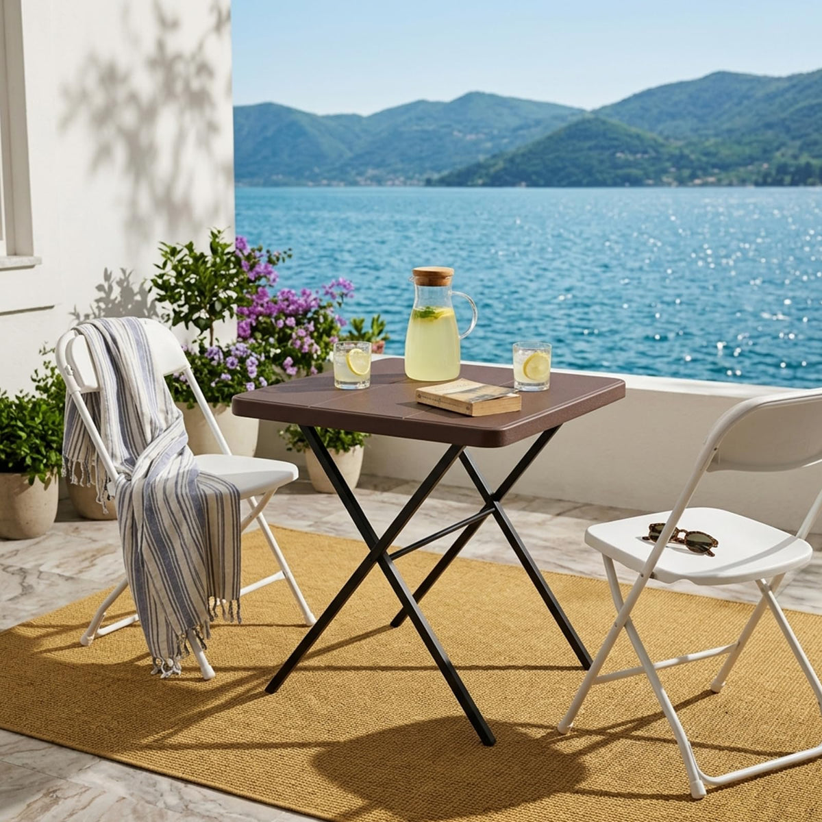 27 Inch Square Folding Table E233