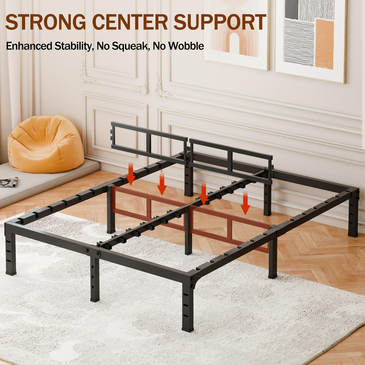 14 Inch Heavy Duty Metal Platform Bed Frame Full I9266