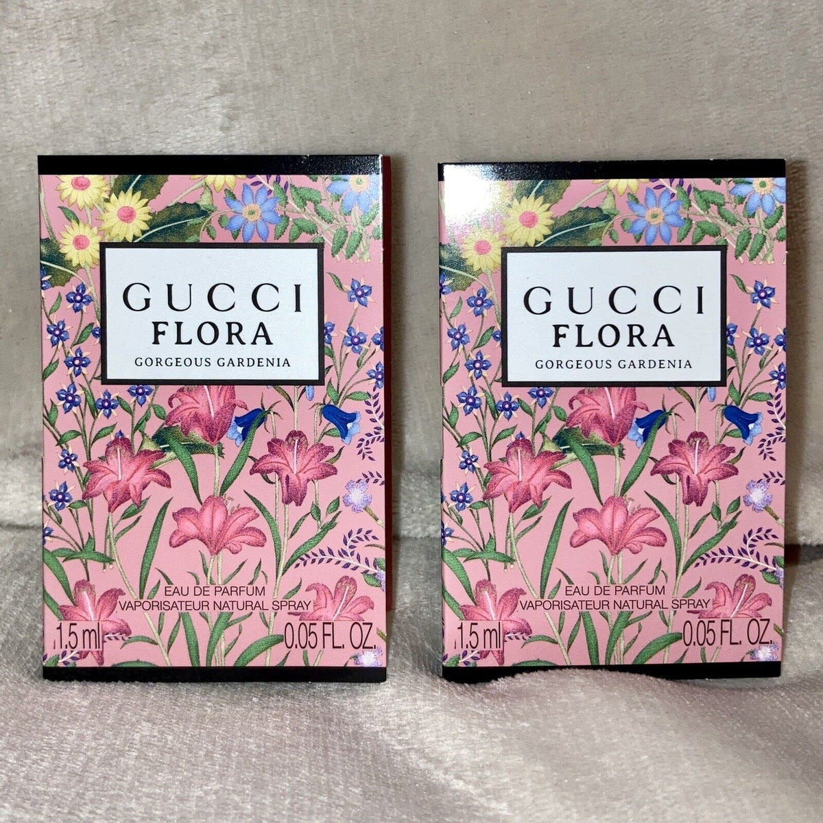 2x Eau De Parfum Sample Spray .05oz 1.5ml Each U865