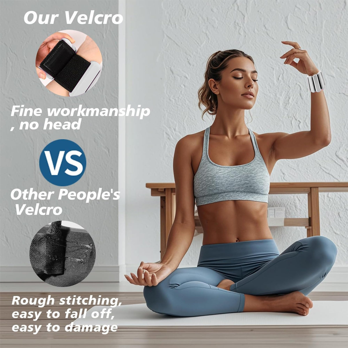 Adjustable Silicone Wrist and Ankle Weights Set of 2 D441