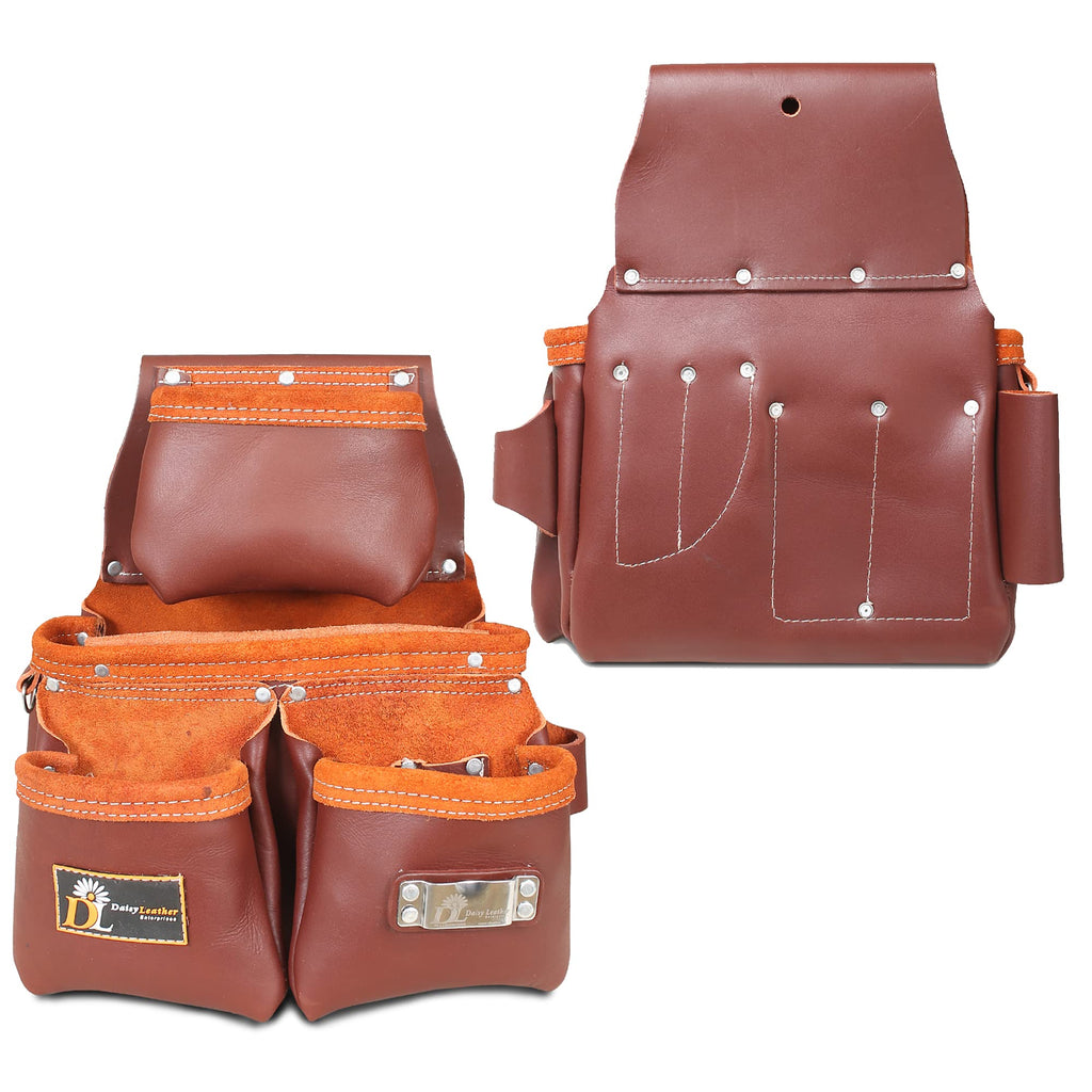 Leather Tool Belt with 27 Pockets D283