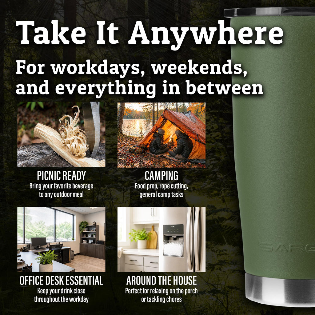 20oz Insulated Stainless Steel Travel Tumbler with Lid I71389