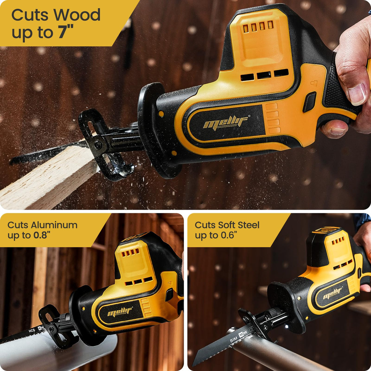 Brushless Cordless Reciprocating Saw, 3,000 SPM, 1" Stroke, Tool Only B606745