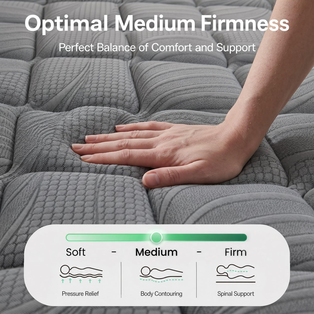 Full Size 12 Inch Hybrid Mattress T29662