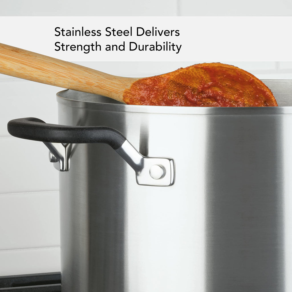 8-Quart Stainless Steel Stock Pot with Lid Y5027
