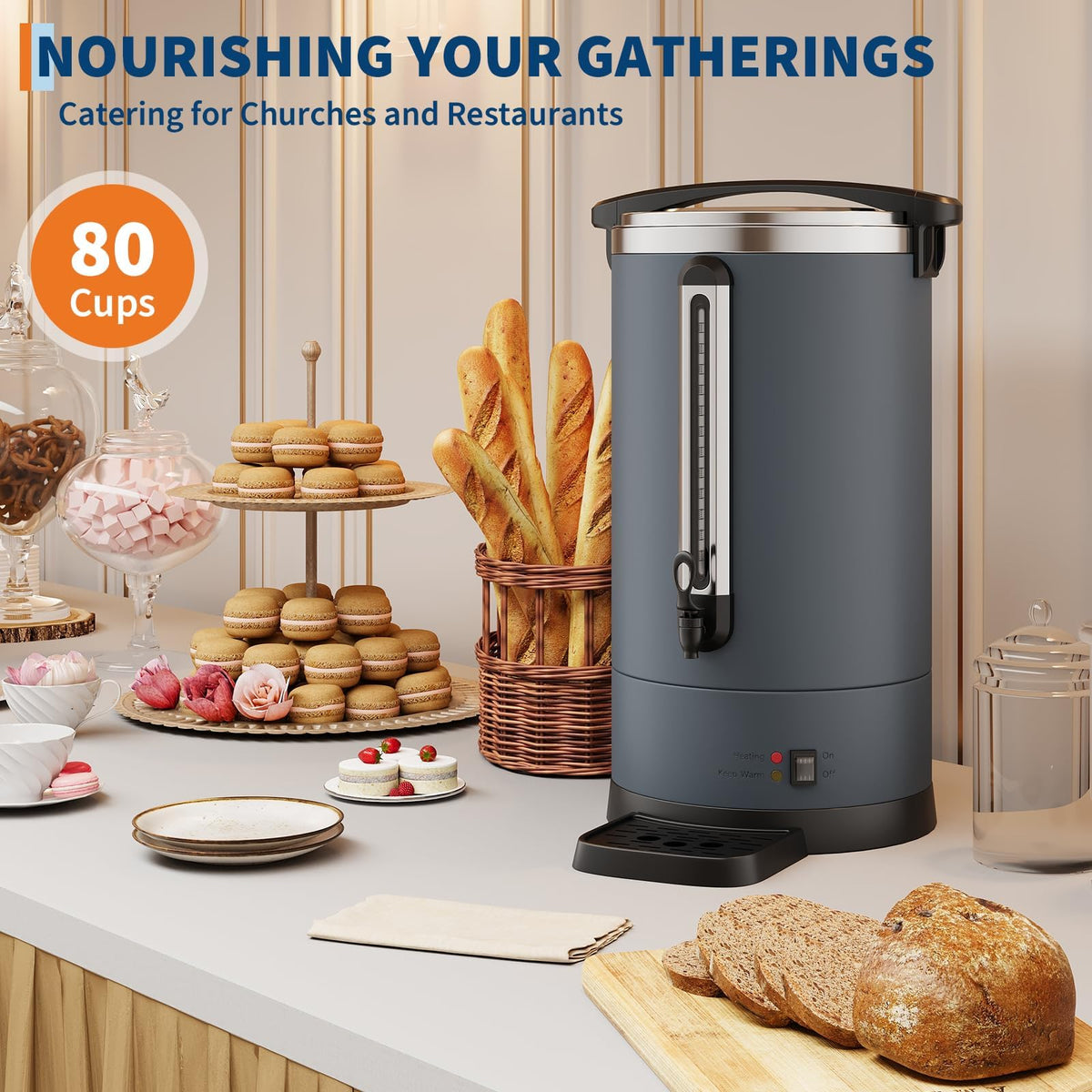 100-Cup Stainless Steel Coffee Urn W8124
