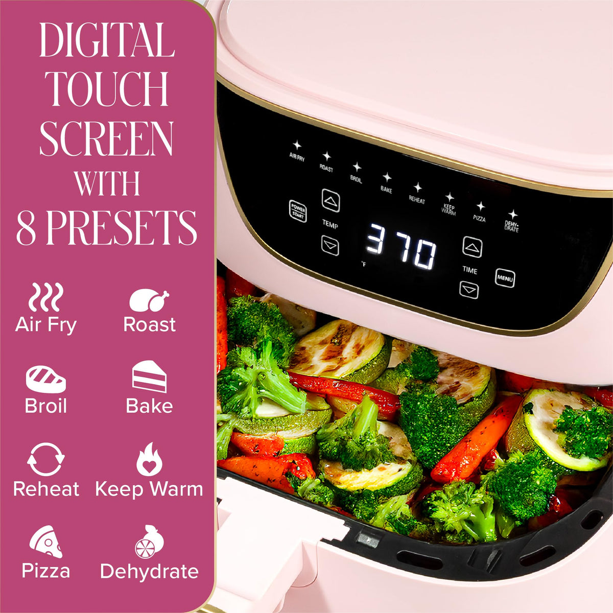 6-Quart Nonstick Air Fryer E8526