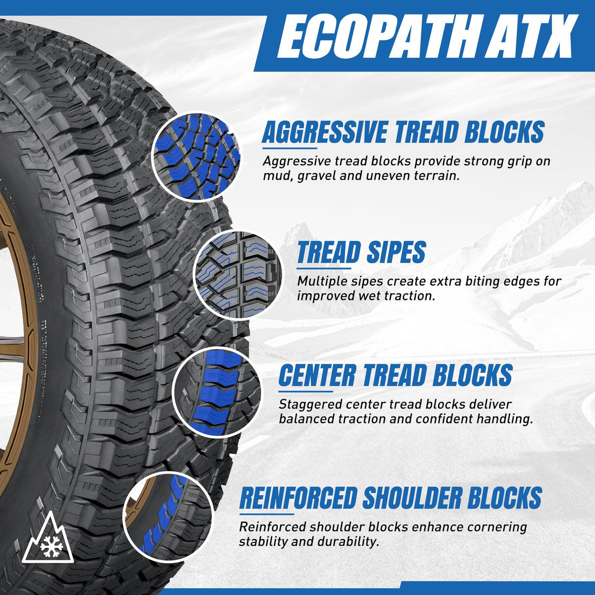 Set of 4 All-Terrain Tires T929224