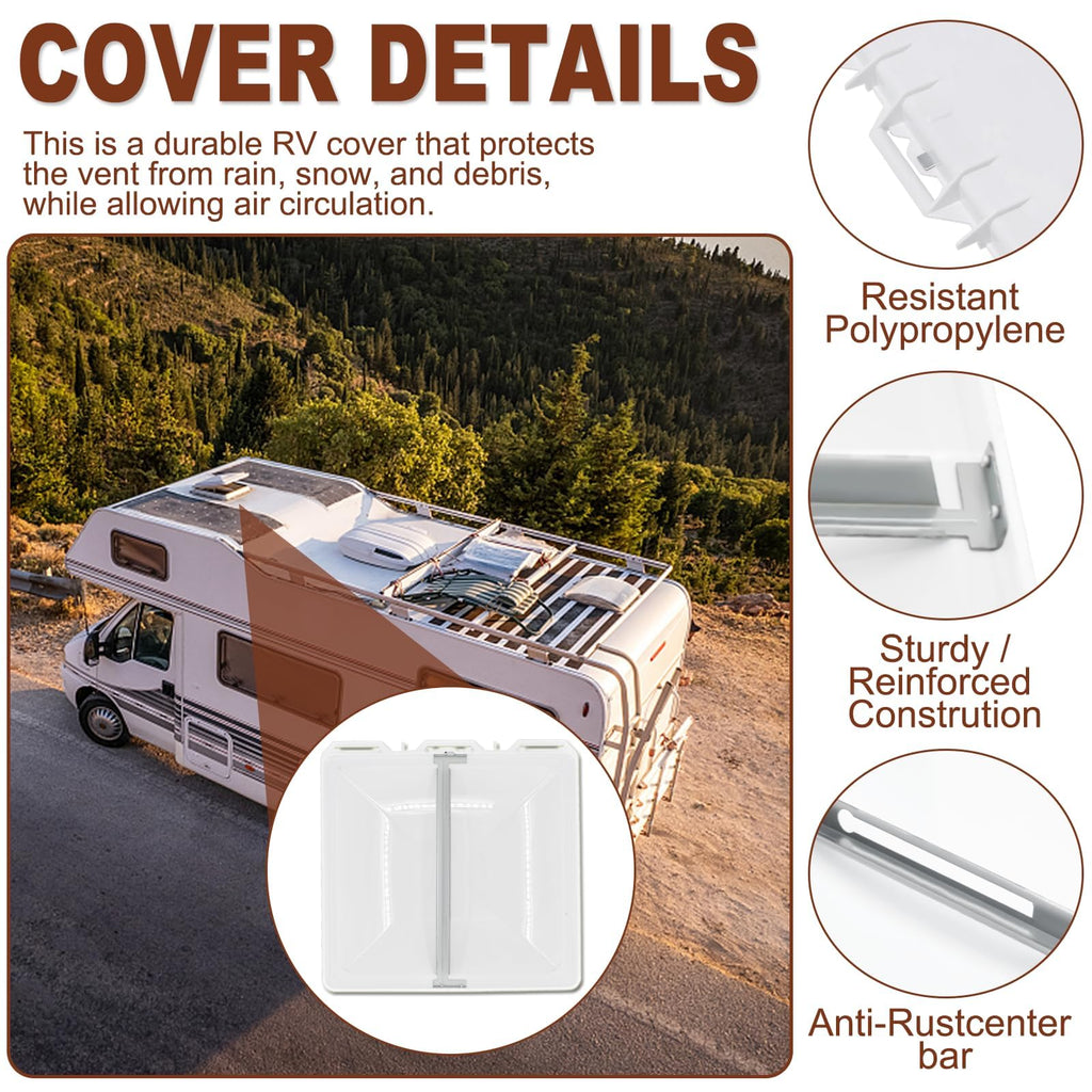13" x 13" RV Vent Cover/Lid Metal Base Z948