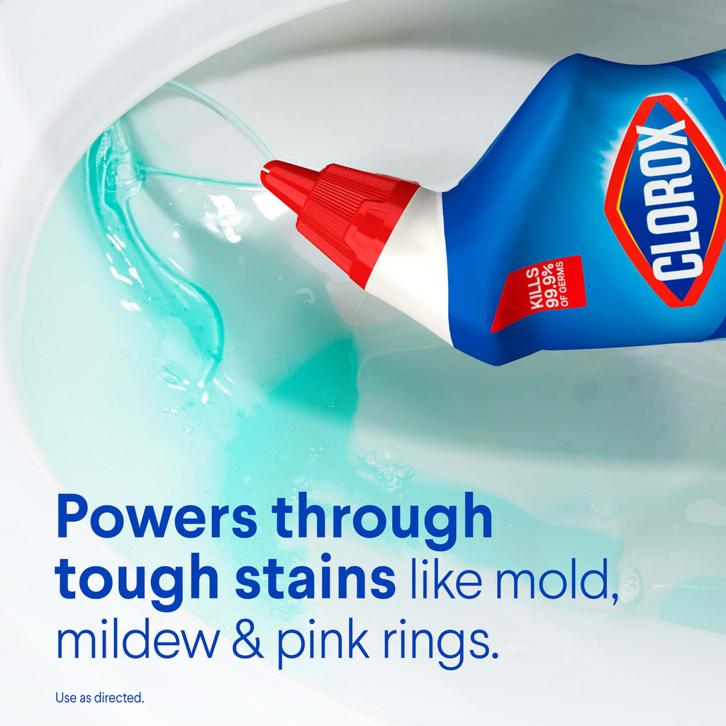 Toilet Bowl Cleaner Clinging Bleach Gel, Ocean Mist, 24 Fl Oz, Pack of 2 M479656