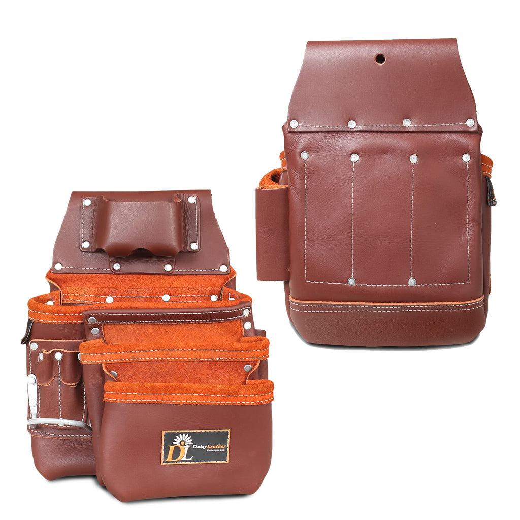 Leather Tool Belt with 27 Pockets D283