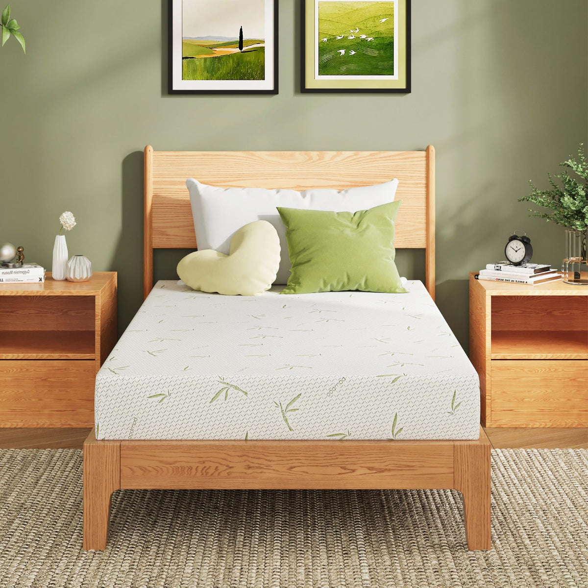 Full Size 8 Inch Medium Firm Memory Foam Mattress W486