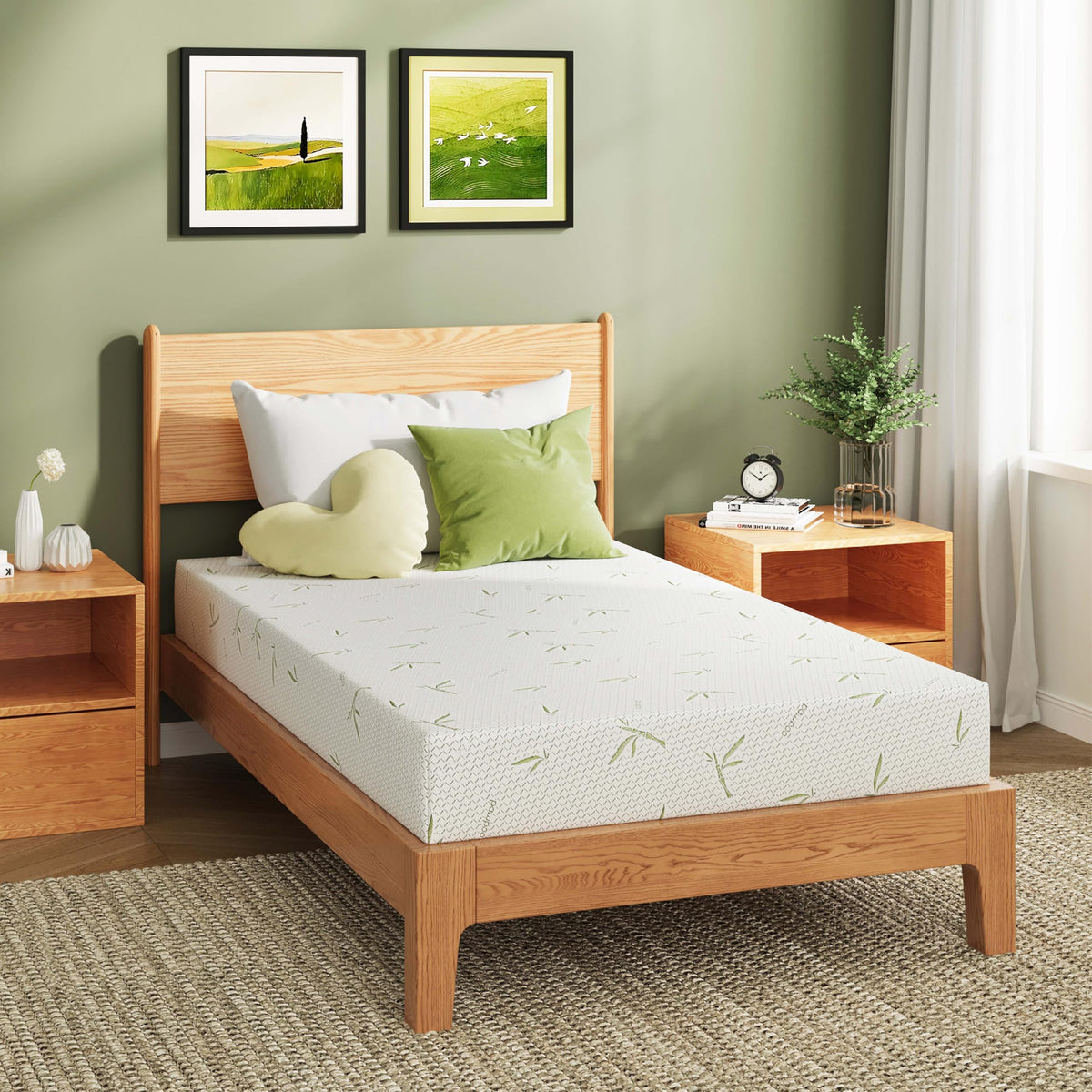 Full Size 8 Inch Medium Firm Memory Foam Mattress W486