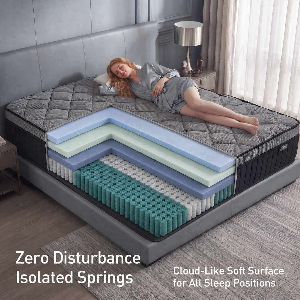 Full Size 12 Inch Hybrid Mattress T29662