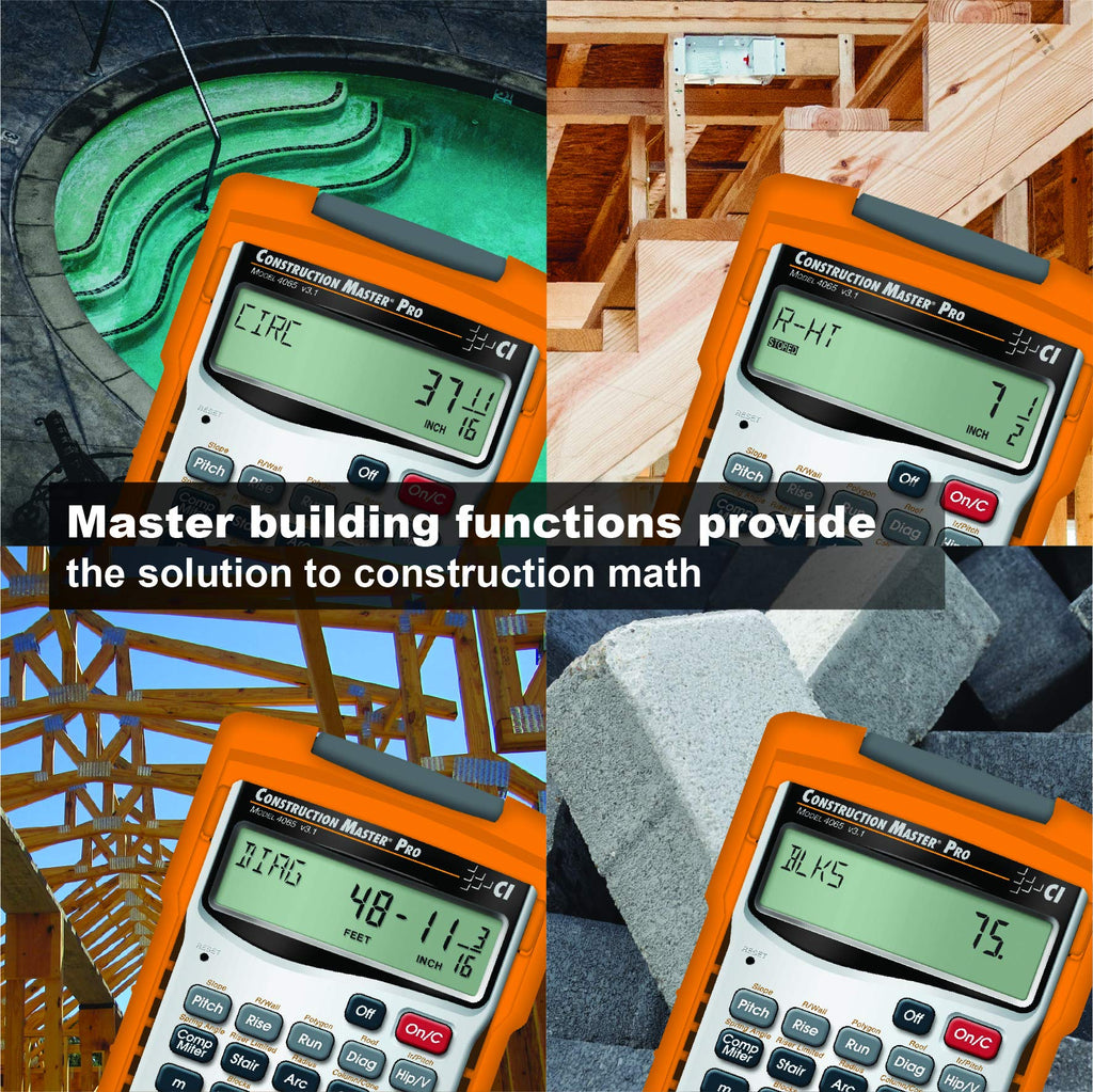 Construction Calculator + Architect Triangular Scale A720