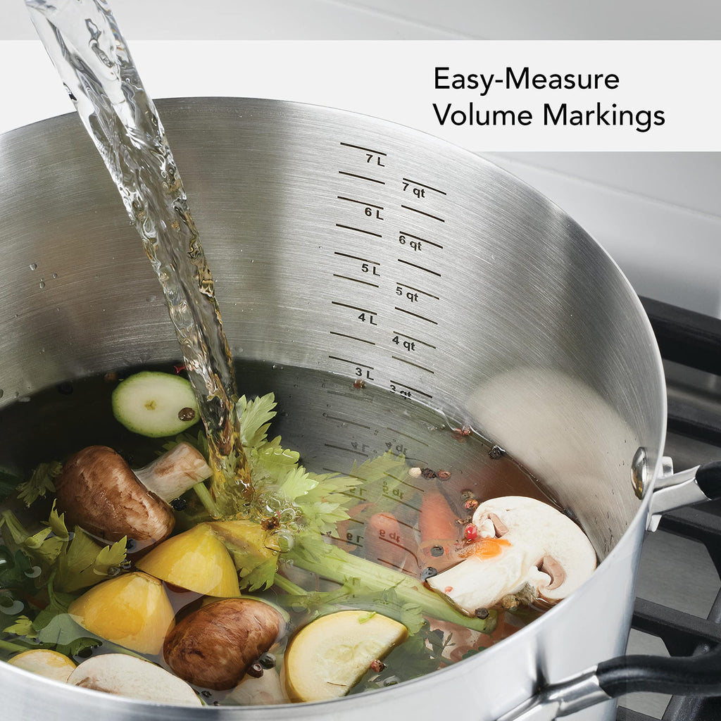 8-Quart Stainless Steel Stock Pot with Lid Y5027